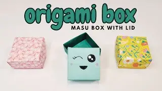 Easy DIY Origami Masu Box Tutorial with lid: Perfect Gift Idea for Kids & Adults
