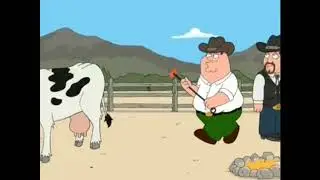 Family Guy - Peter Branding a Cow