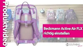 Beckmann Schulrucksack Active Air FLX - richtig am Rücken einstellen