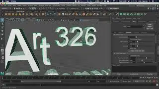 Using the Type tool in Autodesk Maya