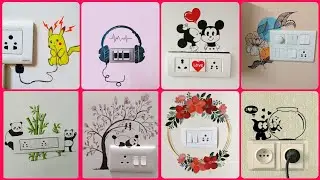 Beautiful Switchboard Painting Ideas //Wall Painting design Ideas