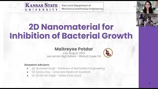 Maitreyee Potdar: MoS2 Nanomaterial for Inhibition of Bacterial Growth- High School Summer  @kstate
