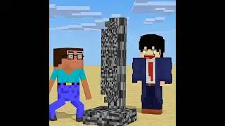 HELP Herobrine To Power Up And Split The Bedrock #friendship #shorts #trending #anime.