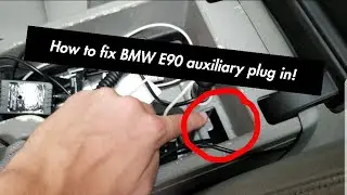 Как починить дополнительный разъём на BMW E90! (не удалось)