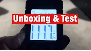 Toptes decibel meter. Unboxing, overview, first test!