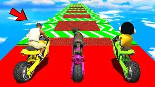 SHINCHAN AND FRANKLIN TRIED THE SPEED BOOSTER DOWN STAIRS PARKOUR CHALLENGE GTA 5