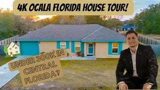 COZY STARTER HOME UNDER 300K IN OCALA FLORIDA! 4K VIDEO TOUR