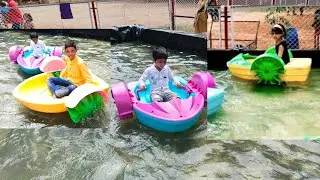 Kids Boating In Water Shiddharth Garden किड्स बोटींग Water Park Diana and Peppa Pig Theme Pa