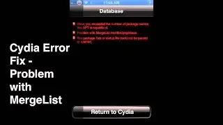 How to fix cydia error