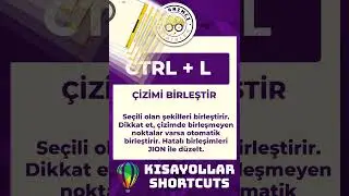 Corel Draw CTRL + L Kısayolu