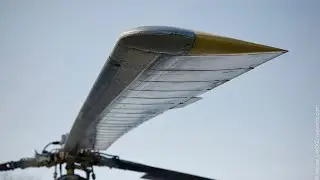 Изгиб лопасти несущего винта в полете / Bending of the main rotor blade in flight