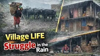 Village life with Buffalo Daily farm life in Nepal l wake up with Buffalo eveny morning village life