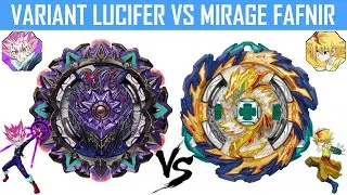 VARIANT LUCIFER VS MIRAGE FAFNIR | Free VS Lean | Beyblade Burst Superking Battle ベイブレードバースト超王