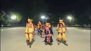 Skate Dance on Dwarika No Nath | Krishna Bhakti Performance