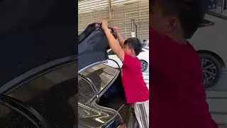 Easy technique for repairing the trunk lid using this method#carrepair #diycarfix #ซ่อมรถ #สอนซ่อมรถ