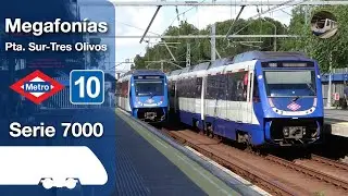 Megafonías de la línea 10A | Tres Olivos - Puerta del Sur