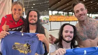 Pro BMX Racers Carly Kane & Barry Nobles Signed My Shirt!