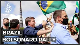 Bolsonaro attends rally as Brazil political scandal heats up
