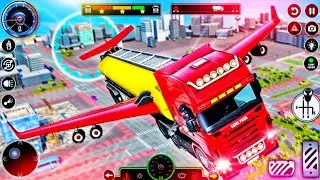 Oil Tanker Flying Truck Games - Offroad Oil Transport Truck Driver - Android GamePlay
