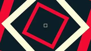 Abstract Square Tunnel Screensaver 4K