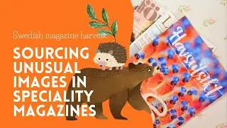 Magazine harvest with me for GLUE BOOK COLLAGES - let's look through an unusual magazine pile
