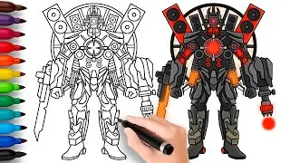 HOW TO DRAW TITAN CAMERAMAN 3.0 | Skibidi Toilet Zombie Universe 63 - Easy Step by Step Drawing