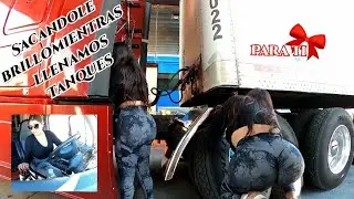 Sacandole brillo mientras llenamos Tanques