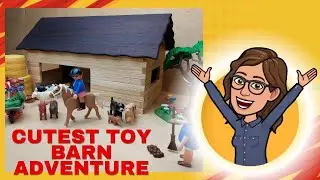 The Cutest Toy Barn Adventure! Wooden Toys!