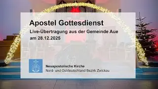 Gottesdienst der Neuapostolischen Kirche aus Aue am 28.12.2025 - 10:00 Uhr