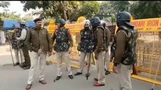 Panchkula: Security beefed up outside CBI court ahead of Chhatrapati case verdict. A Tribune Report