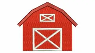 Barn Farmhouse Farmer Embroidery Design - 6 Sizes - INSTANT DOWNLOAD