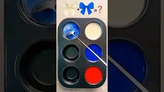 Color Palette / Ivory + Scarlet Red + Ultramarine Blue | Classic Royal Contrast #colormixing #shorts
