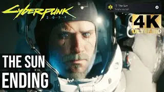 The Sun Trophy / Ending (Become a Legend of the Afterlife) - Cyberpunk 2077 - 4K ULTRA HD 60FPS PS5