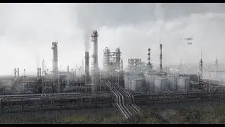 Refinery. 3d scene
