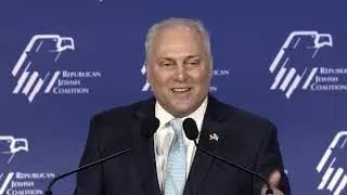 Rep. Steve Scalise (R-LA) at the Republican Jewish Coalition's Annual Leadership Summit 10/28/23.