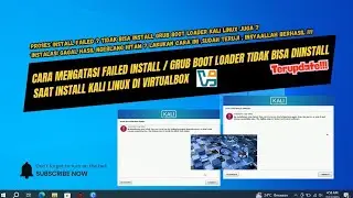 How to Fix Failed GRUB Boot Loader Installation Problem in Kali Linux on VirtualBox Laptop/Window...