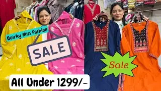 Sale Sale on Cotton & PartyWear Suits, Cord Set, Anarkali, Tunics at Quirky Miss Fashion.