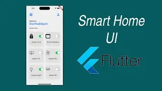 🔴 Flutter Create Smart Home Page UI with material