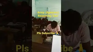 Army Reasoning Test🥳| #army #agnipath #agniveer #armylife #armygd #indianarmy #motivation #viral #yt