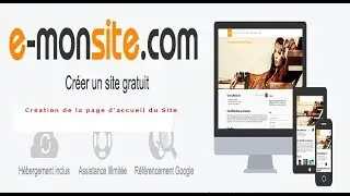 Vid&eacute;o 4  Emonsite page d'acceuil