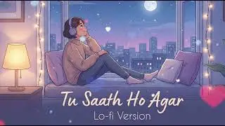 Tu Saath Ho Agar 🤍 | Soft Romantic Hindi Lofi | Calm & Cozy Feel