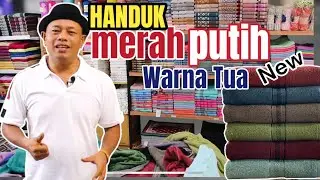 Produk Baru, Handuk Merah Putih Polos Warna Gelap By Terry Palmer