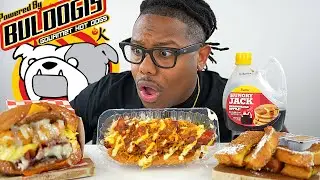 Самый большой сэндвич на завтрак, который я когда-либо ел | Buldogis Eatery