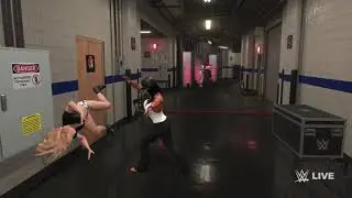 WWE RAW STACY KEIBLER VS CARI CHAMPION BACKSTAGE BRAWL
