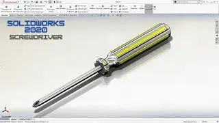 Solidworks Tornavida Çizimi | Solidworks Screwdriver Drawing | Solidwork Dibujo de Destornillador