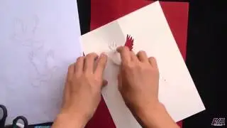 Super Simple Way To Make Kirigami Pop Up Card Tutorial - Peace Doves - DYI Project - YouTube.mp4