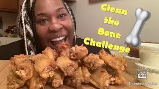 Clean the Bone🦴Challenge | WingStop #cleanthebone #abcheckmeoutt #ketoliciousness