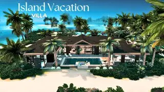 Hawaiian Villa Island Vacation || Sims 4 || House Tour || CC build (TRAY+CC+LINKS)