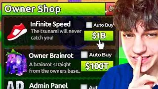 Escape Tsunami For Brainrots, aber es gibt einen OWNER SHOP..