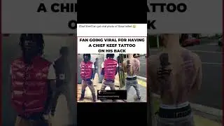 Chief Keef Fan Goes Viral For This Tattoo On his Back #chiefkeef #hiphopnews #fyp